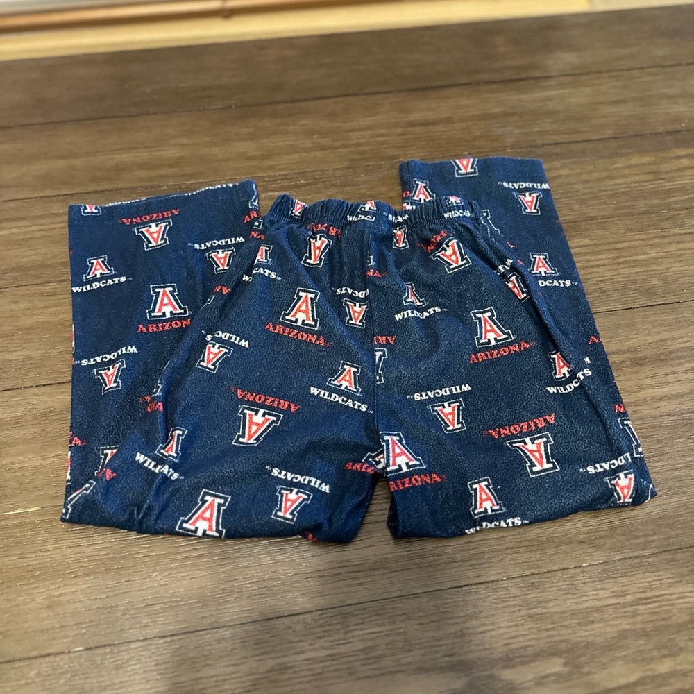 Sz Small Arizona Wildcats Kids Pajama Pants- Blue and Red